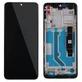 TOUCH DIGITIZER + DISPLAY LCD COMPLETE + FRAME FOR TCL 20 SE T671H BLACK ORIGINAL