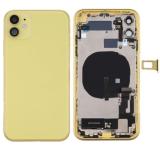 BACK HOUSING WITH PARTS FOR APPLE IPHONE 11 6.1 YELLOW MATERIAL ORIGINAL