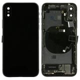 BACK HOUSING WITH PARTS FOR APPLE IPHONE X 5.8 SPACE GRAY MATERIAL ORIGINAL
