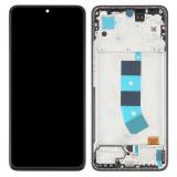 TOUCH DIGITIZER + DISPLAY AMOLED COMPLETE + FRAME FOR XIAOMI REDMI NOTE 13 4G (23129RAA4G 23124RA7EO) MIDNIGHT BLACK ORIGINAL (SERVICE PACK)