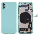 BACK HOUSING WITH PARTS FOR APPLE IPHONE 11 6.1 GREEN MATERIAL ORIGINAL