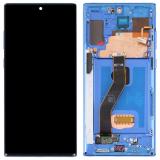 TOUCH DIGITIZER + DISPLAY LCD COMPLETE + FRAME FOR SAMSUNG GALAXY NOTE 10 PLUS N975F AURA BLUE ORIGINAL (SERVICE PACK)