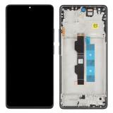 TOUCH DIGITIZER + DISPLAY AMOLED COMPLETE + FRAME FOR XIAOMI POCO M6 PRO 4G (MZB0G1GEU) NERO ORIGINALE (SERVICE PACK)