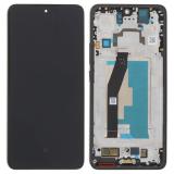 TOUCH DIGITIZER + DISPLAY AMOLED COMPLETE + FRAME FOR XIAOMI 14T (2406APNFAG) TITAN BLACK ORIGINAL (SERVICE PACK)