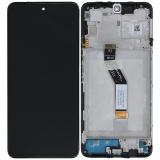 TOUCH DIGITIZER + DISPLAY OLED COMPLETE + FRAME FOR XIAOMI REDMI NOTE 11S 5G (22031116BG) BLACK ORIGINAL (SERVICE PACK)