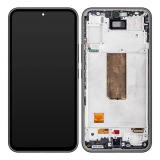 TOUCH DIGITIZER + DISPLAY LCD COMPLETE + FRAME FOR SAMSUNG GALAXY A54 5G A546B BLACK ORIGINAL (SERVICE PACK)