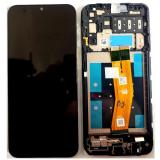 TOUCH DIGITIZER + DISPLAY LCD COMPLETE WITH FRAME FOR SAMSUNG GALAXY A14 A145P A145R BLACK ORIGINAL (EUROPE VERSION) (SERVICE PACK)
