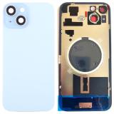 BACK HOUSING OF GLASS WITH HOLDER FOR APPLE IPHONE 15 PLUS 6.7 BLUE