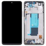 TOUCH DIGITIZER + DISPLAY OLED COMPLETE + FRAME FOR XIAOMI REDMI NOTE 11 PRO+ 5G (21091116UG 21091116UC) MYSTERIOS BLACK ORIGINAL (SERVICE PACK)