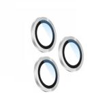 SET OF 3 PCS GLASS LENS REPLACEMENT AND REAR CAMERA LENS AND BEZEL FOR APPLE IPHONE 11 PRO 5.8 / IPHONE 11 PRO MAX 6.5 SILVER