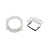 SET OF 2 PCS REAR CAMERA LENS AND BEZEL AND SENSOR FOR IPHONE 5S 5C 5G