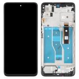 DISPLAY LCD + TOUCH DIGITIZER DISPLAY COMPLETE + FRAME FOR MOTOROLA MOTO G82 XT2225-1 BLACK ORIGINAL (SERVICE PACK 5D68C20864)