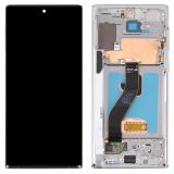 TOUCH DIGITIZER + DISPLAY AMOLED COMPLETE + FRAME FOR SAMSUNG GALAXY NOTE10 N970F SILVER ORIGINAL