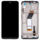 TOUCH DIGITIZER + DISPLAY LCD COMPLETE + FRAME FOR XIAOMI REDMI 10 2022 (21121119SG) BLACK ORIGINAL (SERVICE PACK)