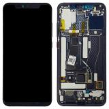 DISPLAY LCD + TOUCH DIGITIZER DISPLAY COMPLETE + FRAME FOR XIAOMI MI 8 PRO BLACK (SCREEN FINGERPRINT)