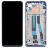 TOUCH DIGITIZER + DISPLAY LCD COMPLETE + FRAME FOR XIAOMI MI 11 LITE 4G (M2101K9AG) / MI 11 LITE 5G (M2101K9G) BLUE ORIGINAL (SERVICE PACK) (56000L00K900)