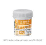 MEGA-IDEA MEDIUM TEMPERATURE SOLDER PASTE WITH LEAD Sn63 / Pb37 183° 18g