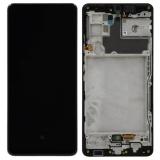 DISPLAY LCD + TOUCH DIGITIZER DISPLAY COMPLETE + FRAME FOR SAMSUNG GALAXY A42 5G A426B BLACK ORIGINAL (SERVICE PACK)