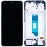 TOUCH DIGITIZER + DISPLAY AMOLED COMPLETE + FRAME FOR XIAOMI REDMI NOTE 14 4G (24117RN76E) BLACK ORIGINAL (SERVICE PACK) (SIZE 163MM)