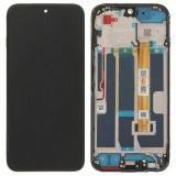 TOUCH DIGITIZER + DISPLAY LCD COMPLETE WITH FRAME FOR OPPO A6 4G (CPH2817) / A6 5G (CPH2831) BLACK ORIGINAL