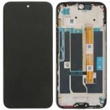 TOUCH DIGITIZER + DISPLAY LCD COMPLETE WITH FRAME FOR REALME C85 5G (RMX5253) BLACK ORIGINAL