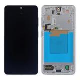 TOUCH DIGITIZER + DISPLAY AMOLED COMPLETE + FRAME FOR SAMSUNG GALAXY S26 5G S942B WHITE SERVICE PACK SCREEN + FRAME (NOT ORIGINAL)