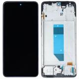 TOUCH DIGITIZER + DISPLAY AMOLED COMPLETE + FRAME FOR XIAOMI REDMI NOTE 14 4G (24117RN76G 24117RN76O) MIDNIGHT BLACK ORIGINAL (SERVICE PACK)(SIZE 162.1MM)