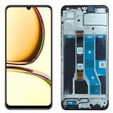 TOUCH DIGITIZER + DISPLAY LCD COMPLETE WITH FRAME FOR REALME C53 (RMX3760) BLACK ORIGINAL