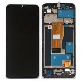 DISPLAY LCD + TOUCH DIGITIZER DISPLAY COMPLETE + FRAME FOR REALME C30 (RMX3581) / NARZO 50i PRIME BLACK ORIGINAL