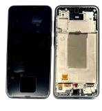 TOUCH DIGITIZER + DISPLAY AMOLED COMPLETE WITH FRAME FOR SAMSUNG GALAXY A37 5G A376B GRAY GREEN ORIGINAL (SERVICE PACK)