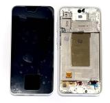 TOUCH DIGITIZER + DISPLAY AMOLED COMPLETE WITH FRAME FOR SAMSUNG GALAXY A37 5G A376B WHITE ORIGINAL (SERVICE PACK)