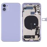 BACK HOUSING WITH PARTS FOR APPLE IPHONE 11 6.1 PURPLE MATERIAL ORIGINAL