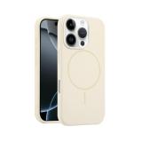 PHONE CASE LIQUID SILICONE + MAGNETIC FOR APPLE IPHONE 16 PRO MAX WHITE