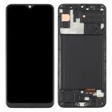 TOUCH DIGITIZER + DISPLAY AMOLED COMPLETE + FRAME FOR SAMSUNG GALAXY A30S A307F BLACK OEM