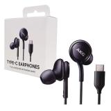 ORIGINAL EARPHONE WITH CASE TYPE-C EO-IC100 EO-IC100BBEGAE FOR SAMSUNG GALAXY S20 G980F / S21 5G G991B BLACK