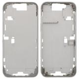 CENTRAL HOUSING A FOR APPLE IPHONE 16 PRO MAX 6.9 WHITE TITANIUM OEM (WITHOUT CAMERA BUTTON + CABLE)