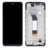 TOUCH DIGITIZER + DISPLAY LCD COMPLETE + FRAME FOR XIAOMI REDMI NOTE 10 5G (M2103K19G) BLACK ORIGINAL