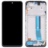 TOUCH DIGITIZER + DISPLAY OLED COMPLETE + FRAME FOR XIAOMI REDMI NOTE 11 (2201117TG 2201117TI 2201117TY 2201117TL) BLACK ORIGINAL (SERVICE PACK)