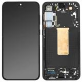 TOUCH DIGITIZER + DISPLAY AMOLED COMPLETE + FRAME FOR SAMSUNG GALAXY S23 PLUS 5G / S23+ 5G S916B PHANTOM BLACK ORIGINAL (SERVICE PACK) (ASSEMBLED)