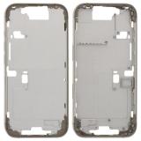 CENTRAL HOUSING A FOR APPLE IPHONE 16 PRO 6.3 NATURAL TITANIUM OEM (WITHOUT CAMERA BUTTON + CABLE)