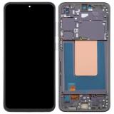 TOUCH DIGITIZER + DISPLAY OLED COMPLETE + FRAME FOR SAMSUNG GALAXY S24 FE S721B GRAPHITE / BLACK OEM