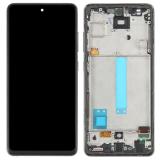 TOUCH DIGITIZER + DISPLAY AMOLED COMPLETE + FRAME FOR SAMSUNG GALAXY A52 A525F / A52 5G A526B AWESOME BLACK OEM