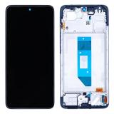 TOUCH DIGITIZER + DISPLAY AMOLED COMPLETE + FRAME FOR XIAOMI REDMI NOTE 14 4G (24117RN76G 24117RN76O) MIDNIGHT BLACK ORIGINAL (SERVICE PACK)