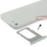 SIM CARD TRAY FOR APPLE IPHONE 5G SILVER / WHITE