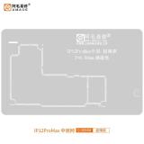 AMAOE IP12PROMAX 0.08mm MIDDLE LAYER BGA REBALLING STENCIL FOR APPLE IPHONE 12 PRO MAX