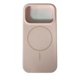 PHONE CASE LIQUID SILICONE + MAGNETIC FOR APPLE IPHONE 17 PRO MAX PINK