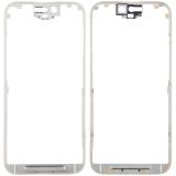 LCD FRONT FRAME BEZEL BRACKET REPLACEMENT FOR APPLE IPHONE 15 PRO 6.1 WHITE