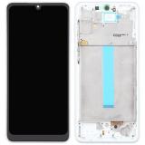 DISPLAY LCD + TOUCH DIGITIZER DISPLAY COMPLETE + FRAME FOR SAMSUNG GALAXY A33 5G A336B WHITE OEM OLED