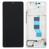 TOUCH DIGITIZER + DISPLAY AMOLED COMPLETE + FRAME FOR XIAOMI REDMI NOTE 14 5G (24094RAD4G) LAVENDER PURPLE ORIGINAL (SERVICE PACK)