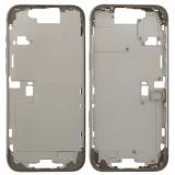 CENTRAL HOUSING A FOR APPLE IPHONE 16 PRO MAX 6.9 NATURAL TITANIUM OEM (WITHOUT CAMERA BUTTON + CABLE)